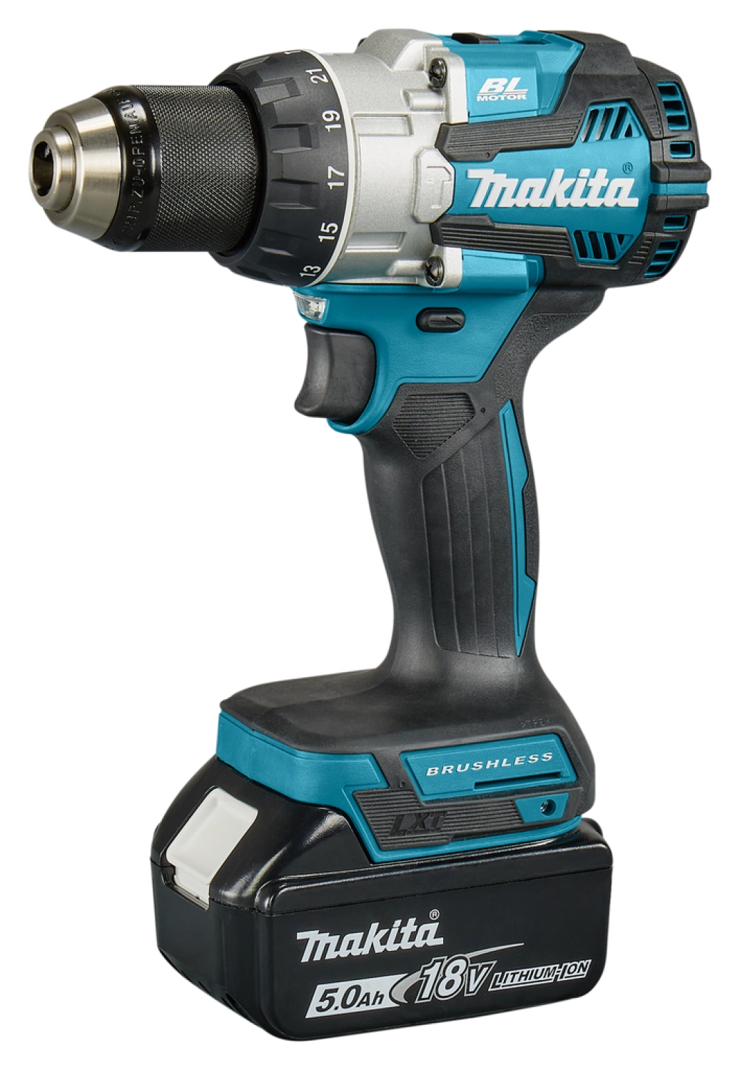 Makita DHP489RTJ LXT 18 V Li-ion accu klopboor- /schroefmachine set (2x 5,0Ah)  in Mbox