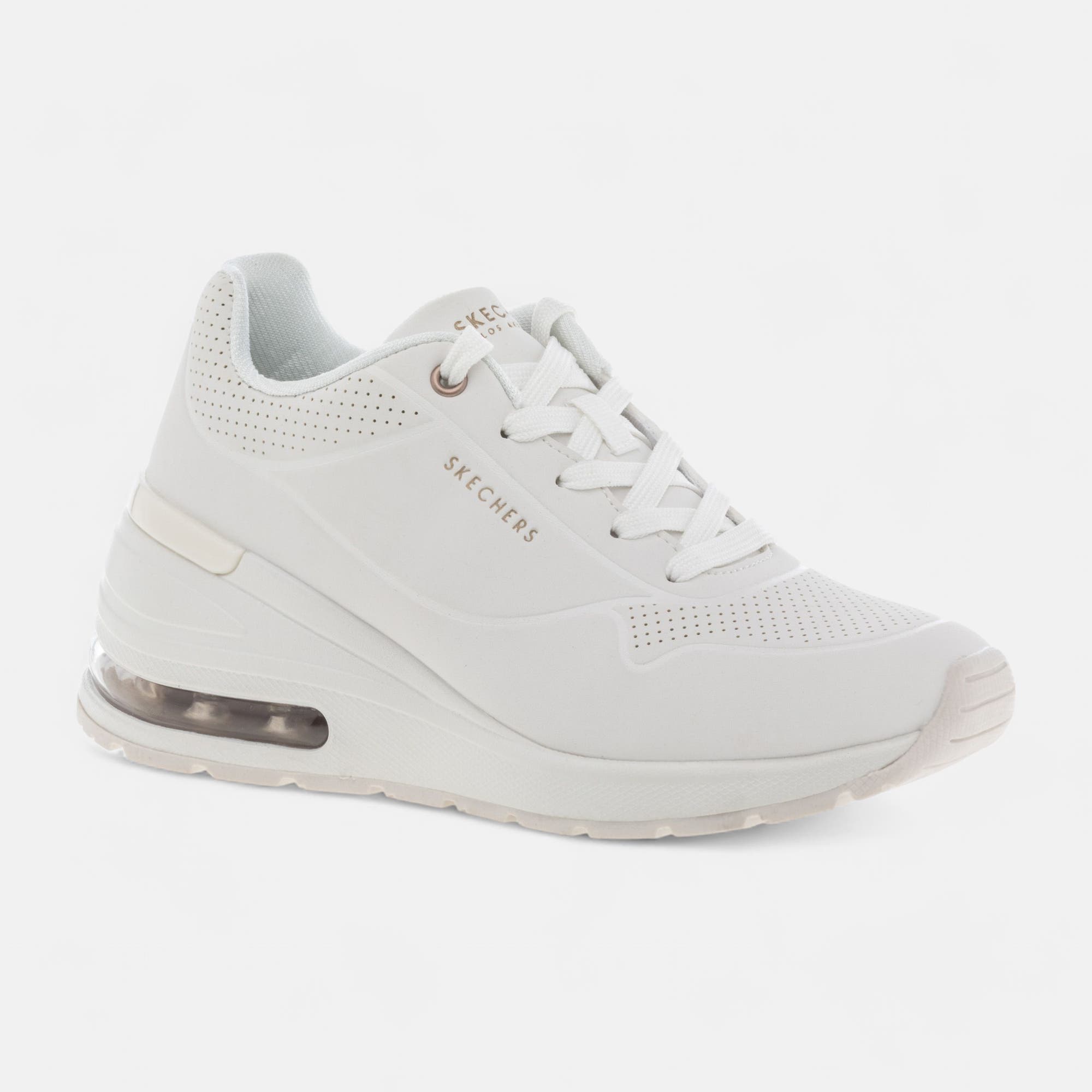 Sneakers à talon compensé Femme blanc