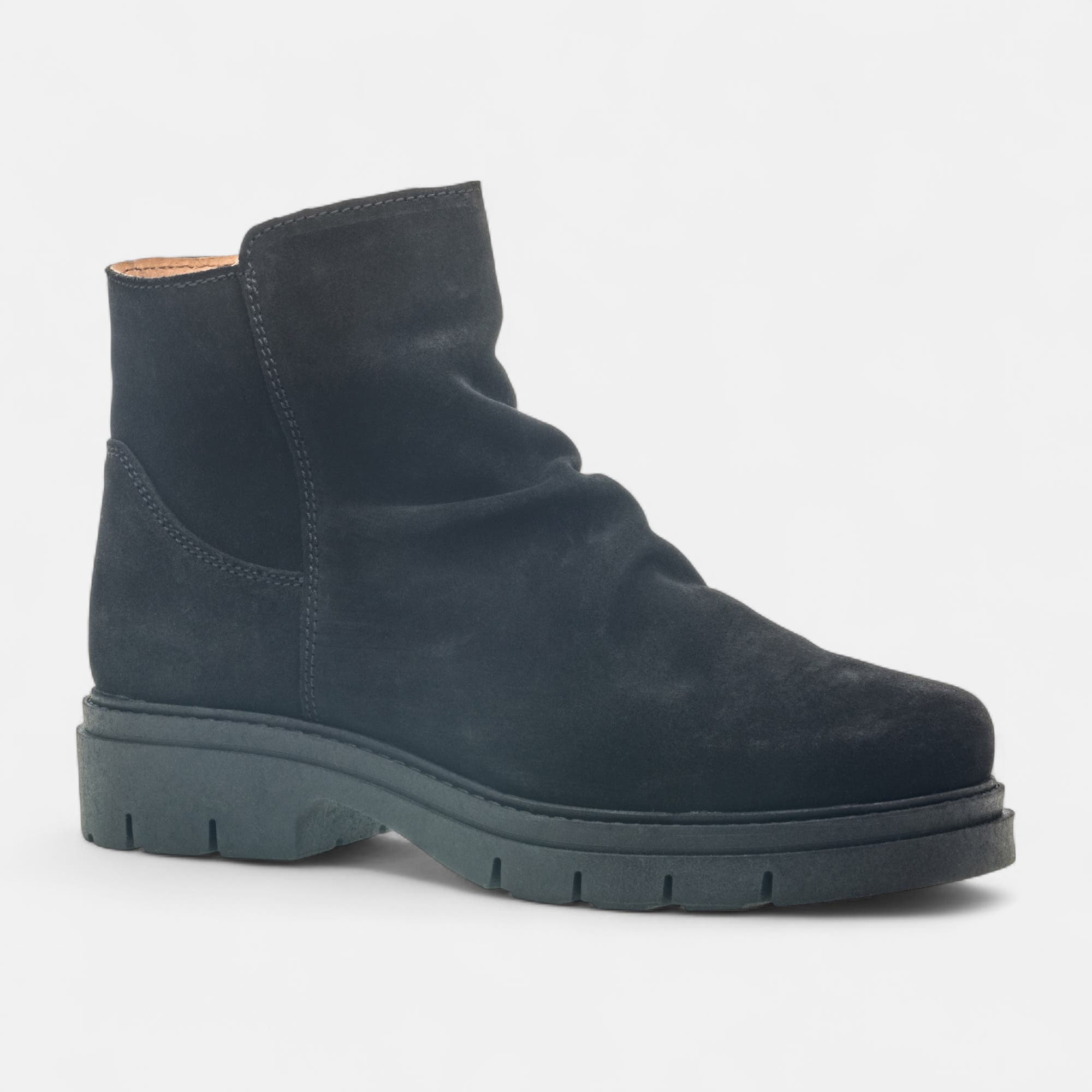 Boots Femme en cuir noir