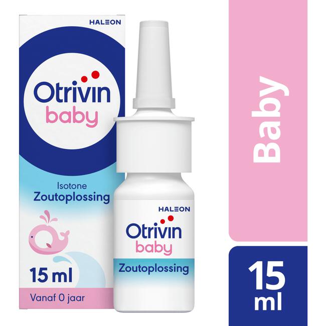 Otrivin Baby Zoutoplossing Neusspray bij een Verstopte Neus 15 ML