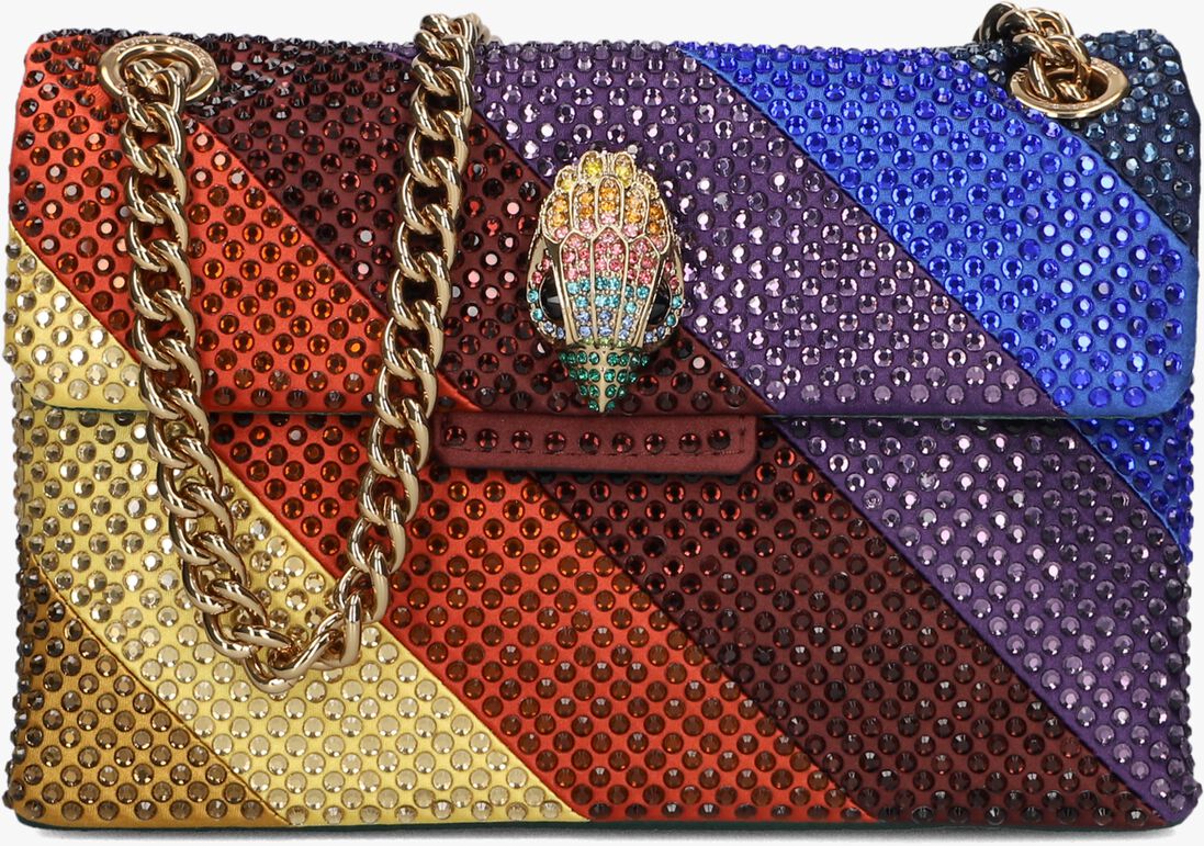 KURT GEIGER LONDON zwarte kurt geiger london schoudertas fabric mini kensington