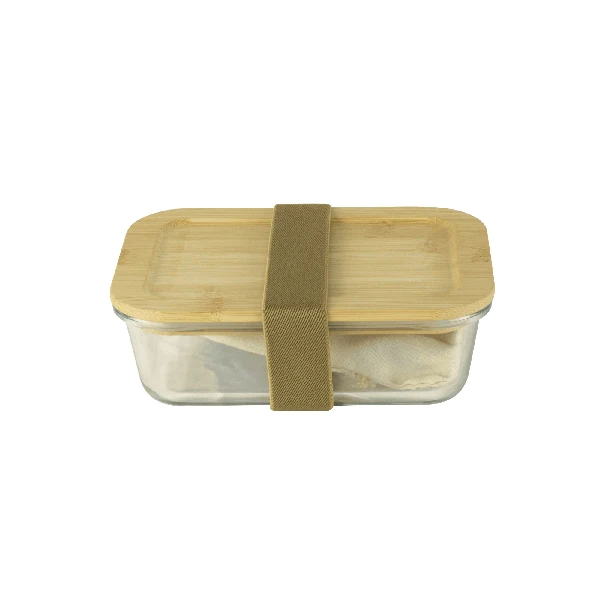 Lunch box avec 3 couverts bambou Pebbly