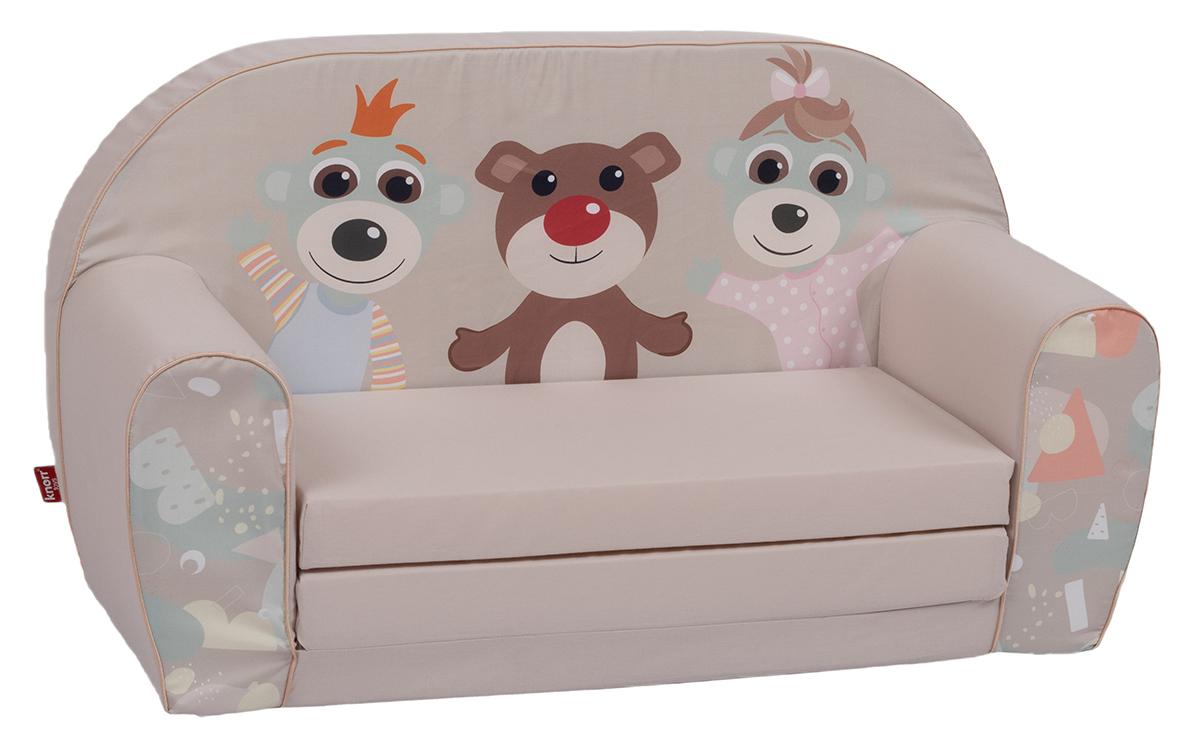 Kindersofa «Babies and the bear»Ausklappbares Kindersofa