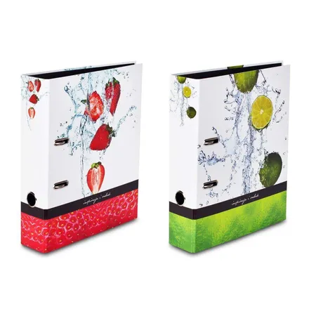 Livepac Office Motivordner Livepac Fruits Erdbeere + Limette, DIN A4, 2 Stück