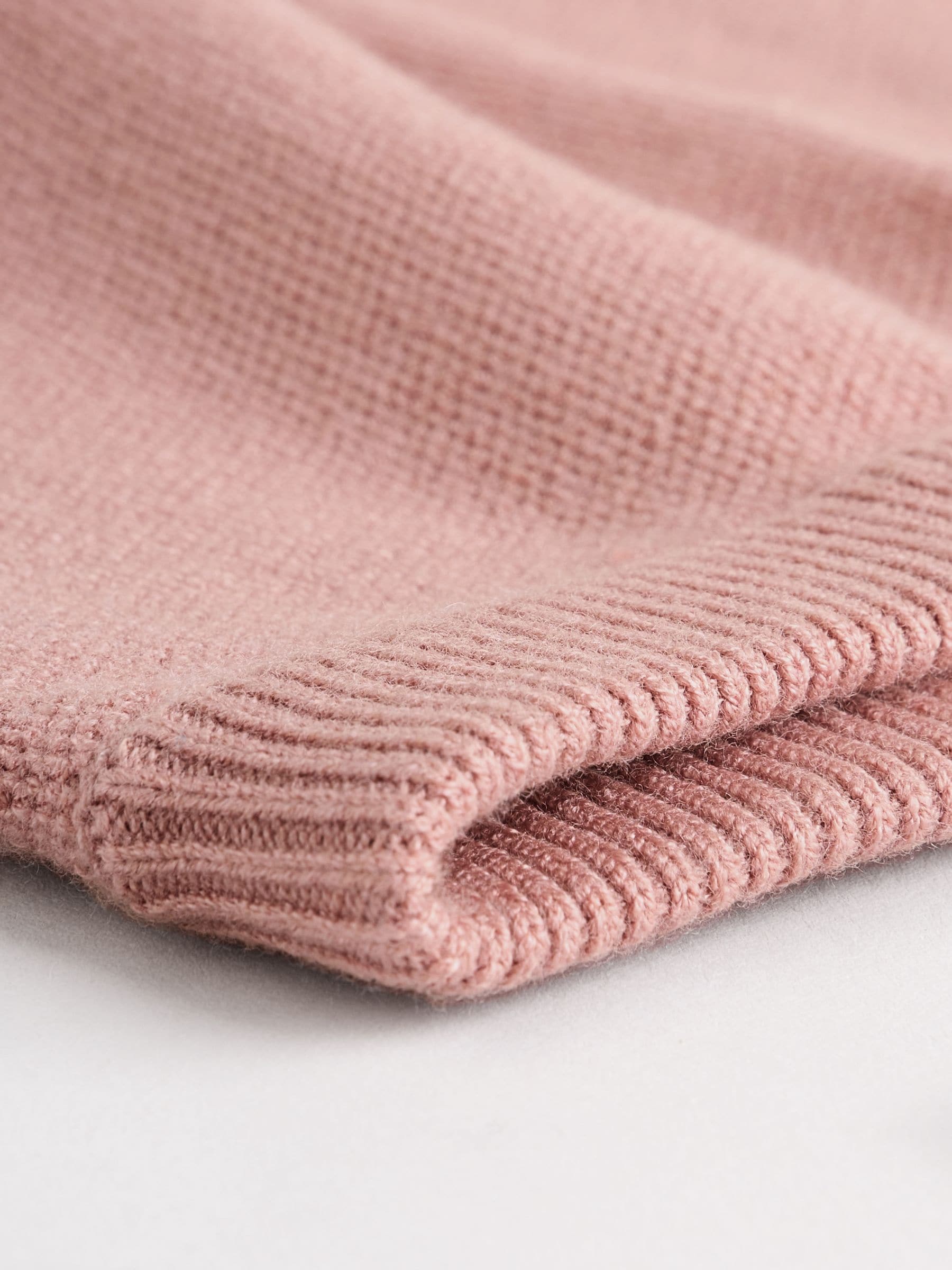 Roze - 2 -delige babyset met gebreide wikkelstrui en legging (0mnd-2jr)
