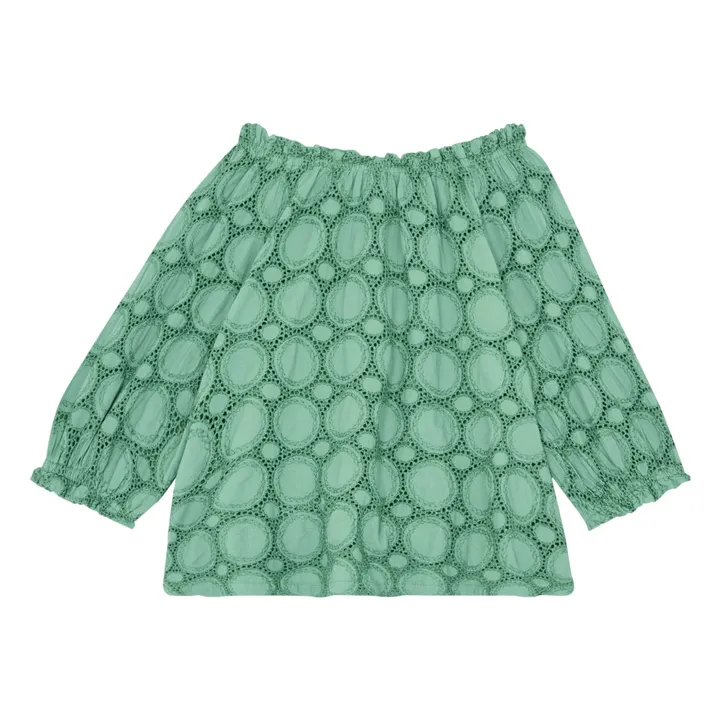Zhoe & Tobiah Blouse Ajourée | Vert argile