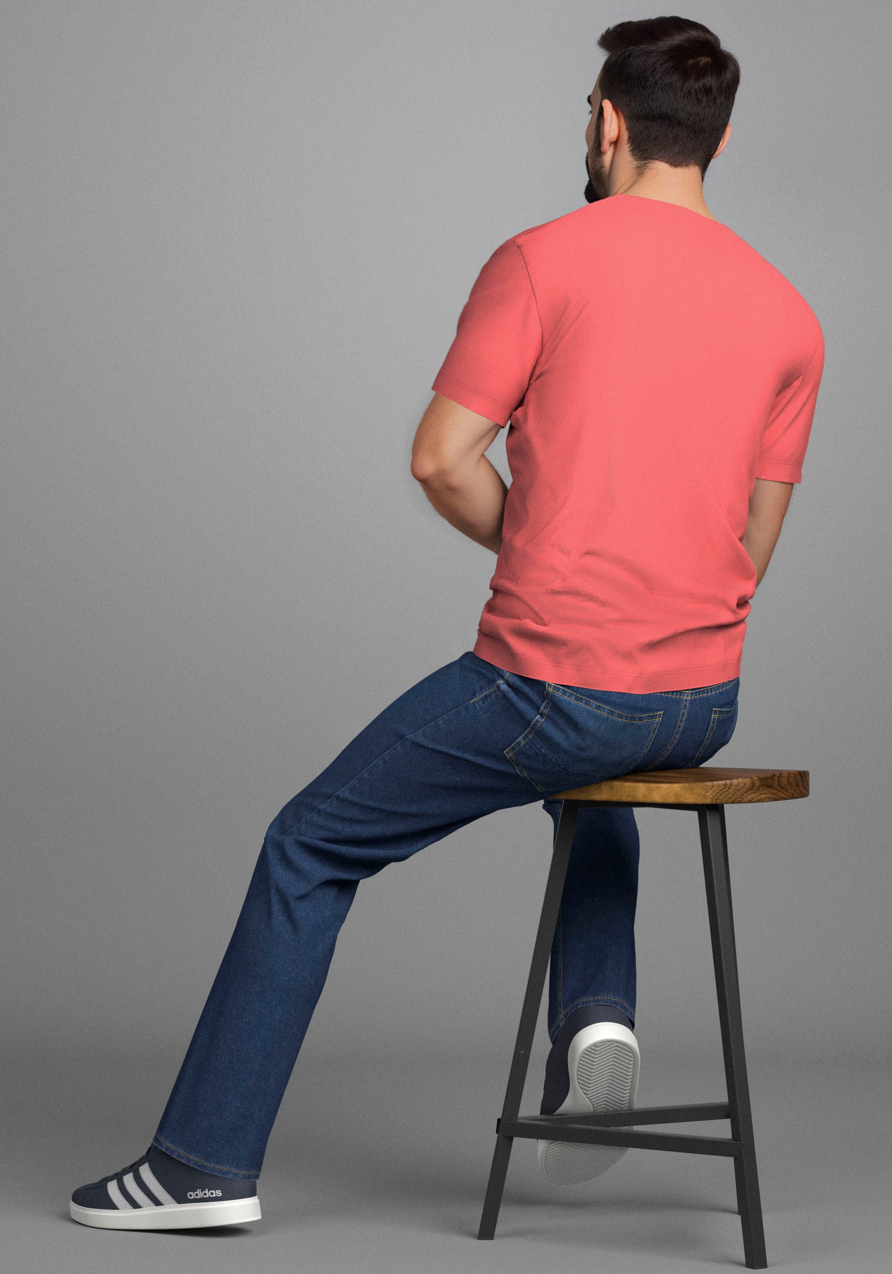 Man's World Rundhalsshirt »Neue Kollektion!«, mit Print