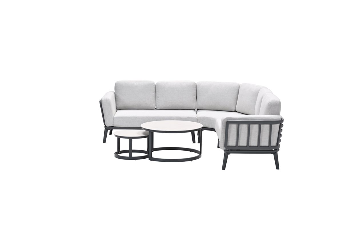 Garden Impressions Montea 5-delige lounge hoekset - Black