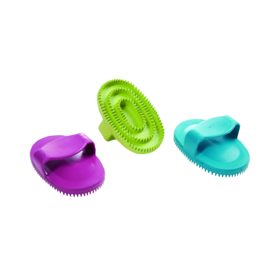 Escova oval para cães com estampa de flamingo e Buda