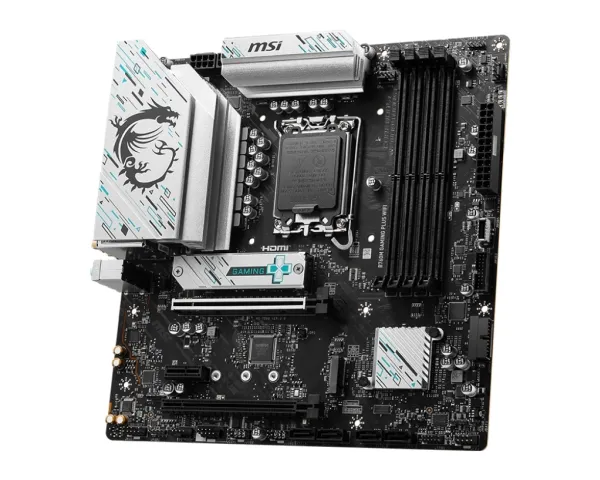 MSI B760M GAMING PLUS WIFI - Bundkort - micro ATX - LGA1700 sokkel - B760 Chipset - USB 3.2 Gen 1, USB 3.2 Gen 2, USB-C 3.2 Gen 1 - 2.5 Gigabit LAN, Wi-Fi 6E, Bluetooth - onboard grafik (CPU påkrævet) - HD Audio (8-kanaler)