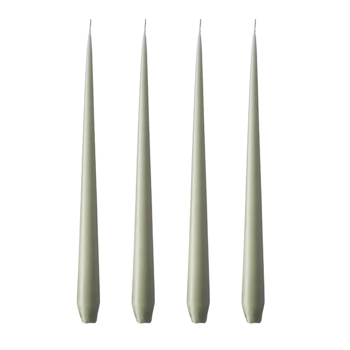 ester & erik - Peitschenkerze, 32 cm, No. 69, artichoke / matt (4er-Set)