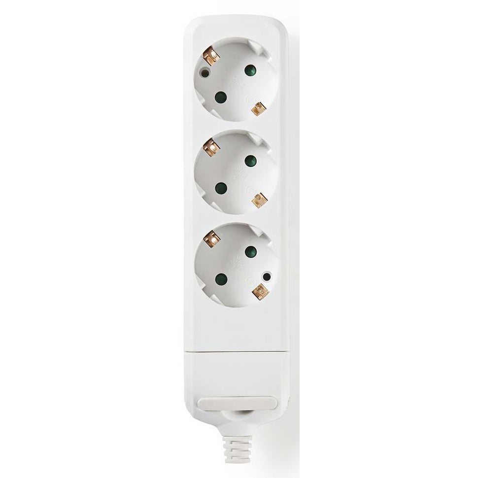 Nedis EXSO300F1WT stekkerdoos 3-wegs wit zonder kabel