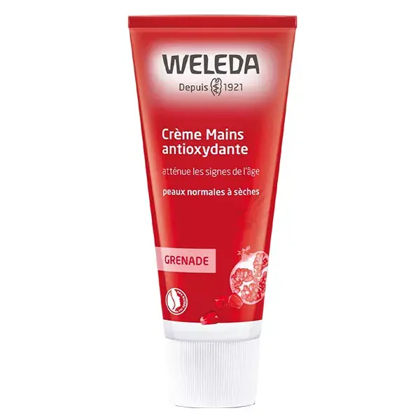 Creme para as mãos antioxidante de romã Weleda 50ml