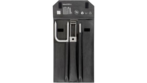 BRÄNDI 2.0 mobiler Grill aus Edelstahl inkl. Tasche  silber