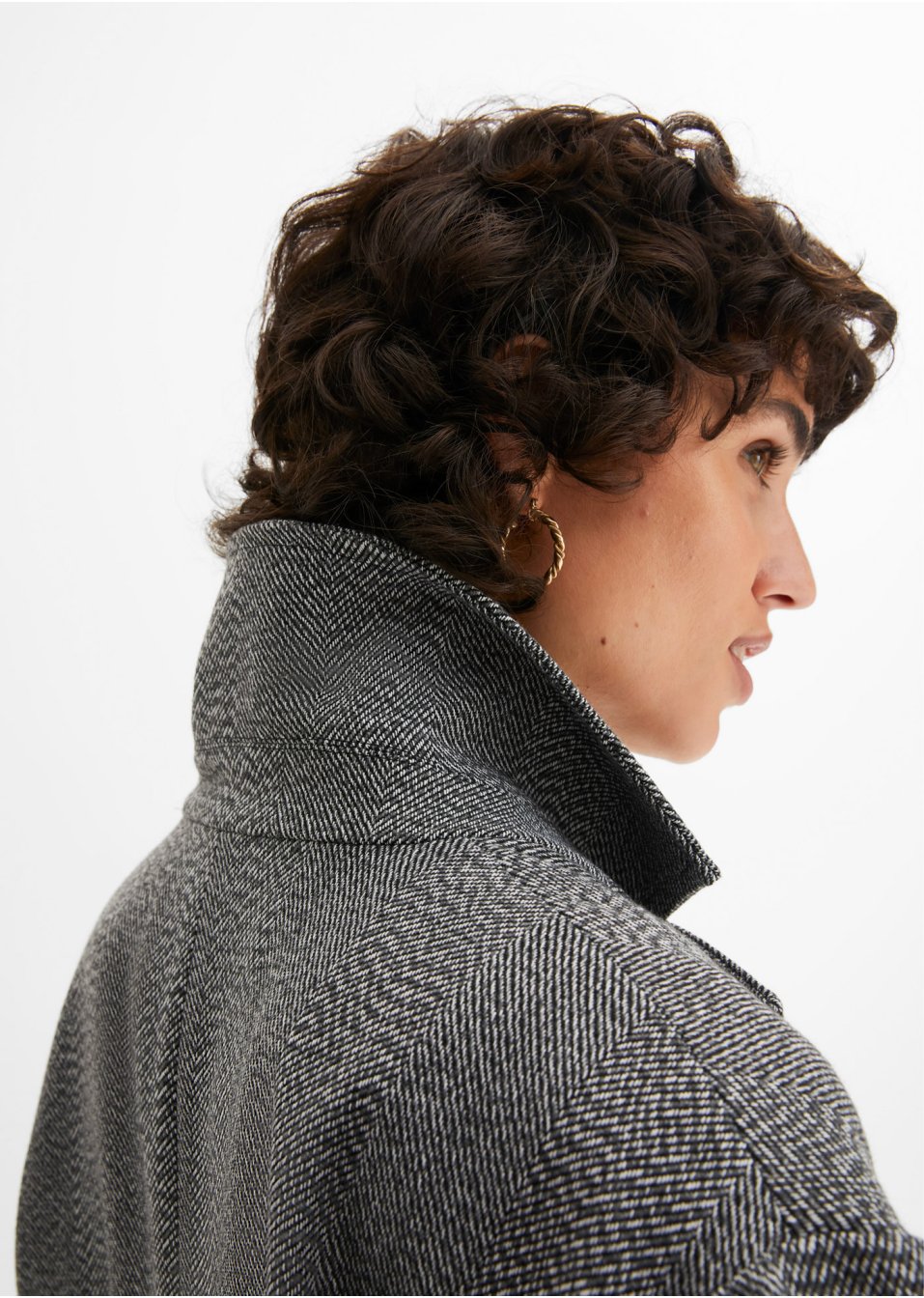 Manteau imitation laine