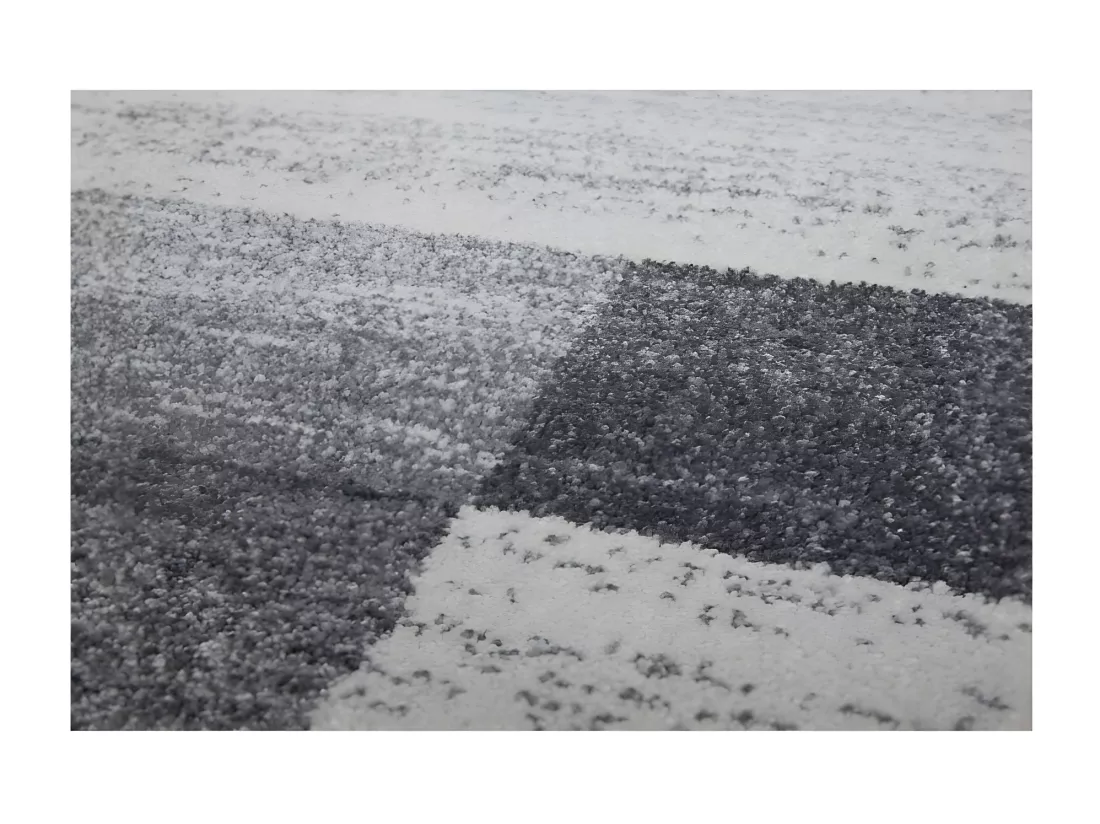 Tapis 170x120cm, design F105G coloris argent - Confort et élégance pour votre intérieur