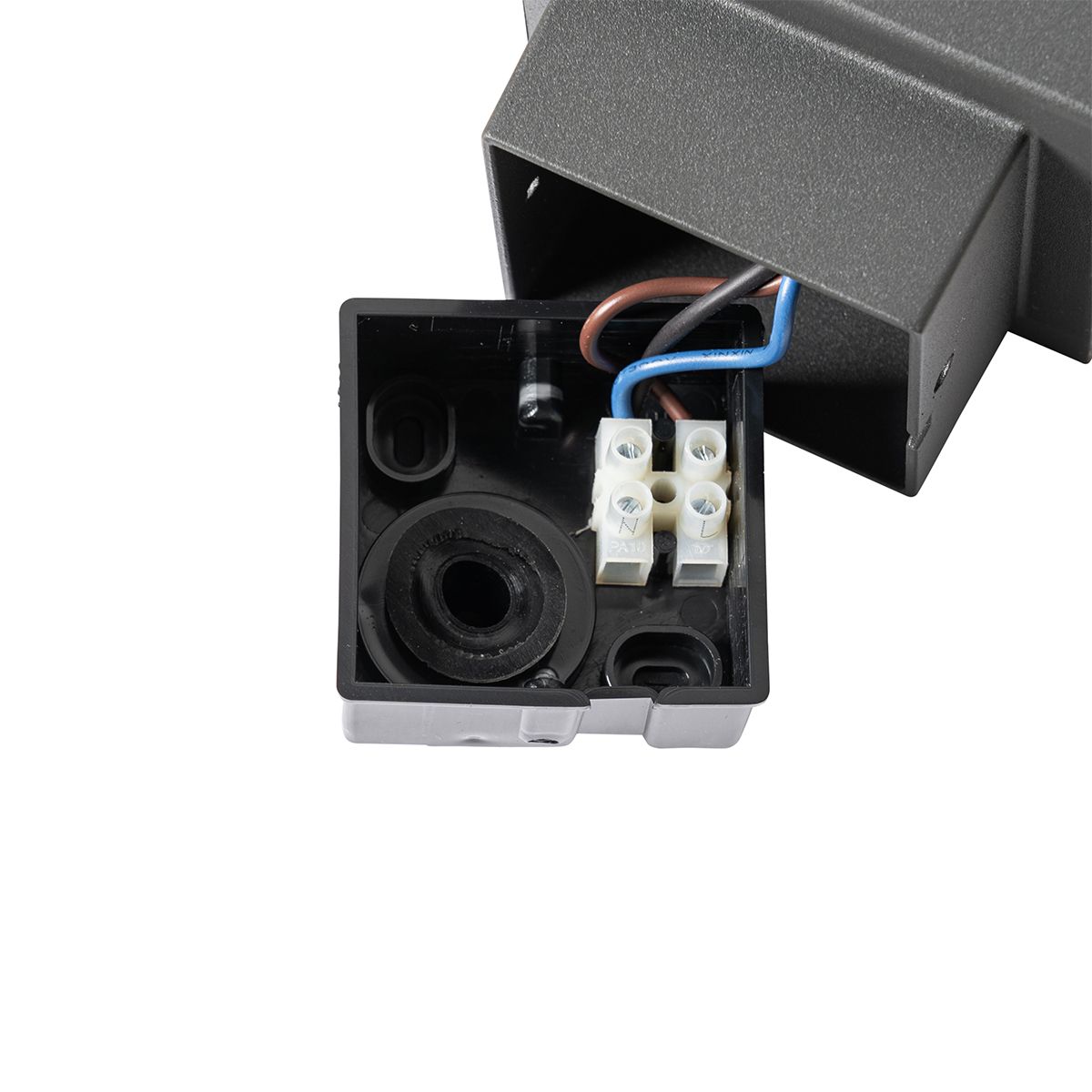 Buiten wandlamp donkergrijs met bewegingsmelder IP44 - Denmark