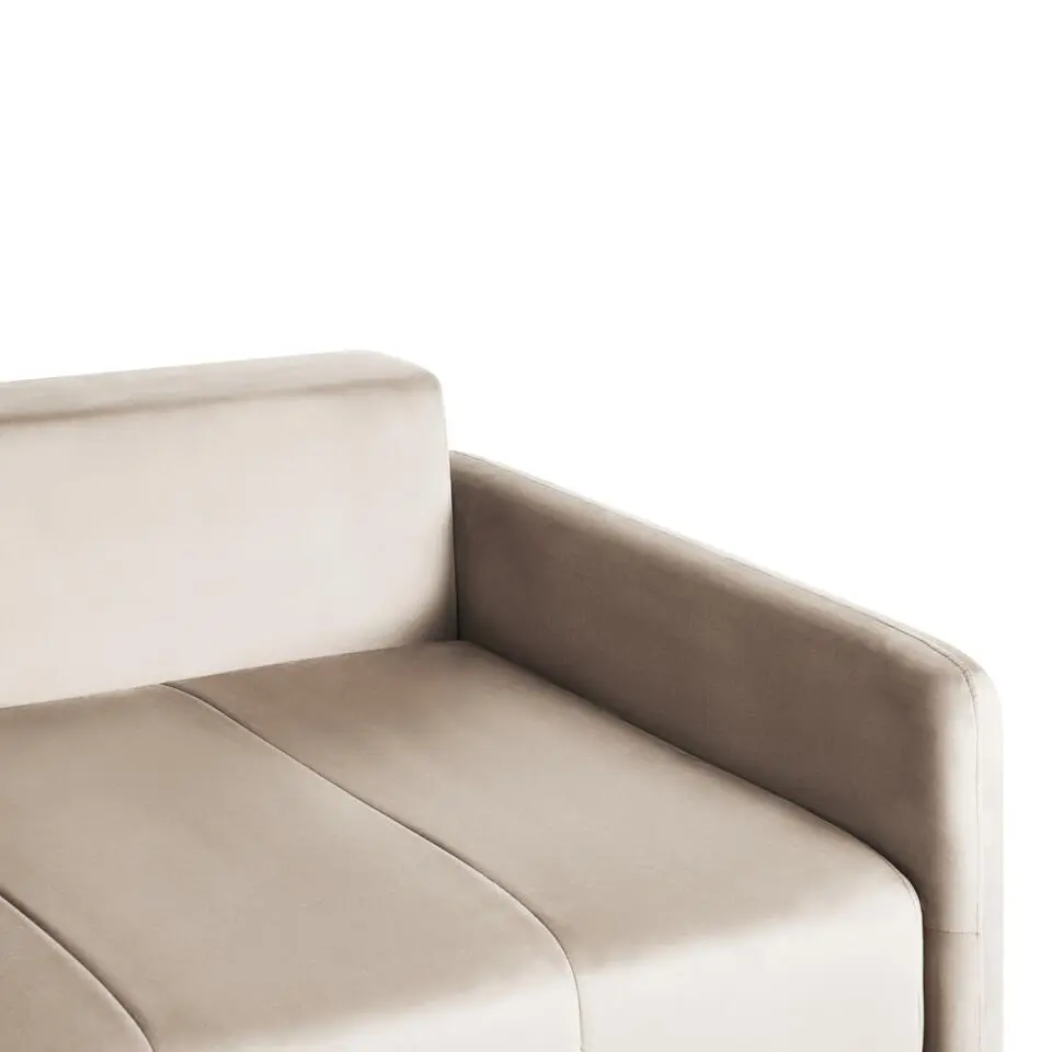 EGGE - Driezitsbank - Taupe - Fluweel