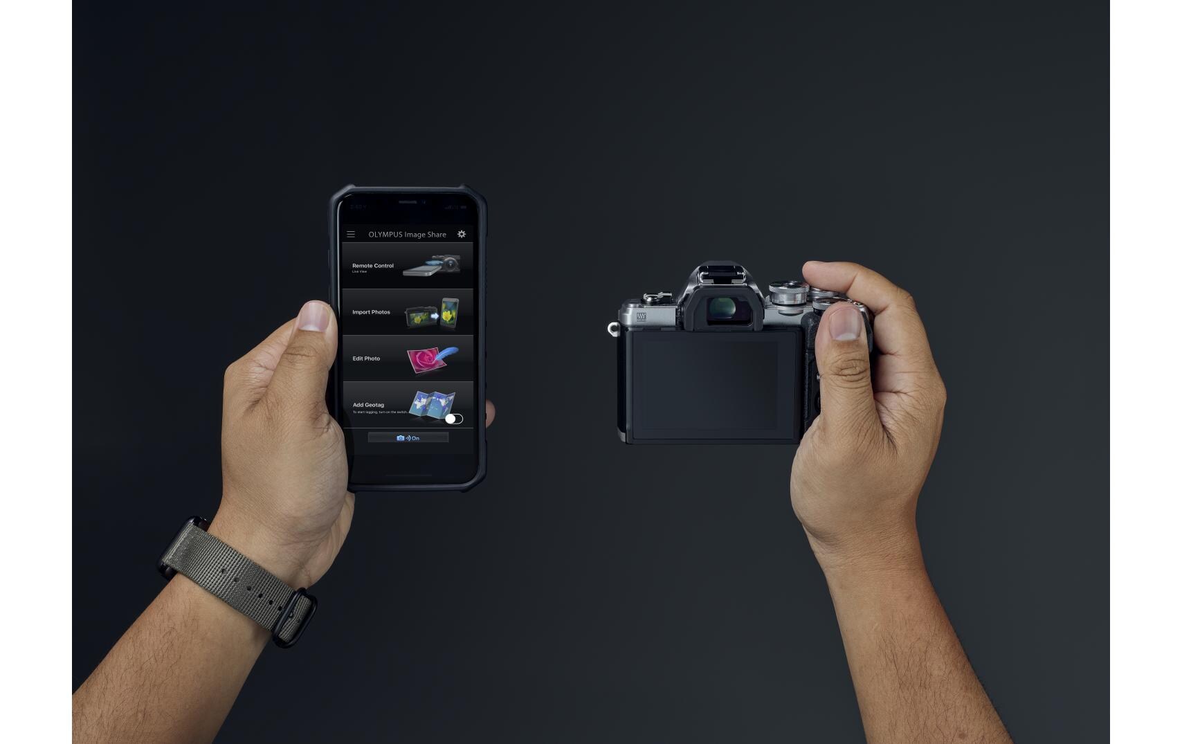 Fotokamera E-M10 Mark IV Kit 14-42 Schwarz<br>Kompakte Fotokamera mit Bildstabilisator und Sucher