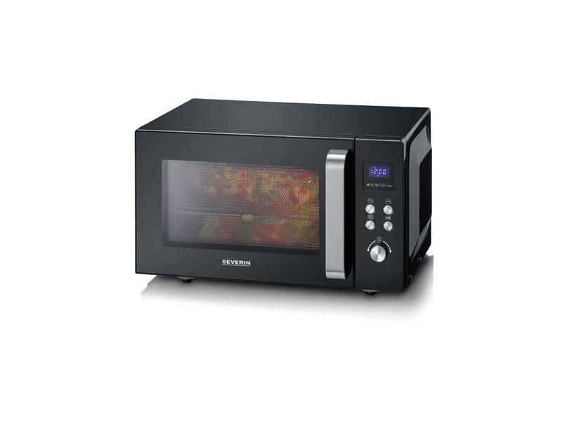 Severin Mikrowelle mit Grill MW7763 Schwarz Mikrowelle mit einer Leistung von 900 W