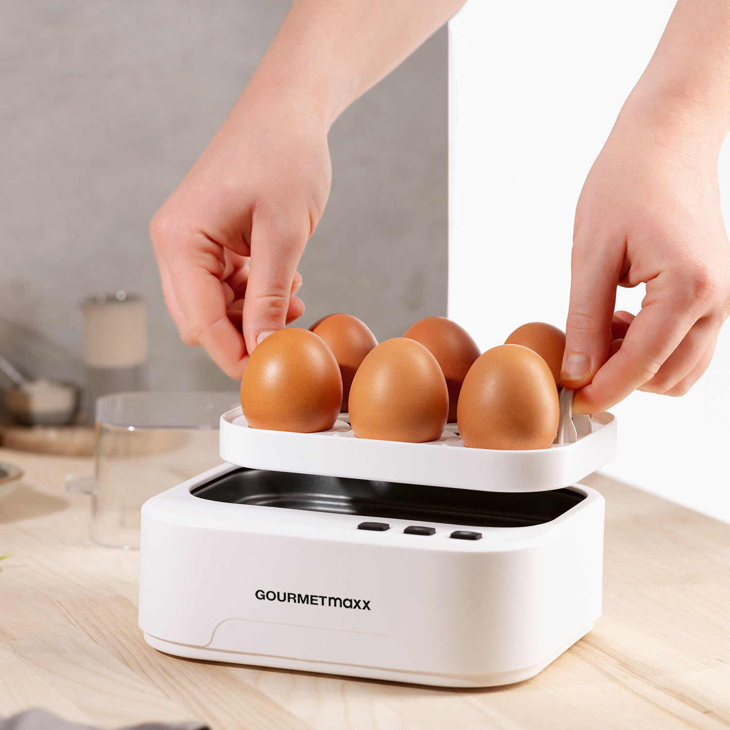Gourmetmaxx Eierkocher für 1 bis 6 Eier