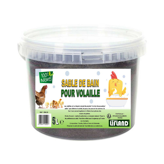 Sable de bain pour volailles 5 litres