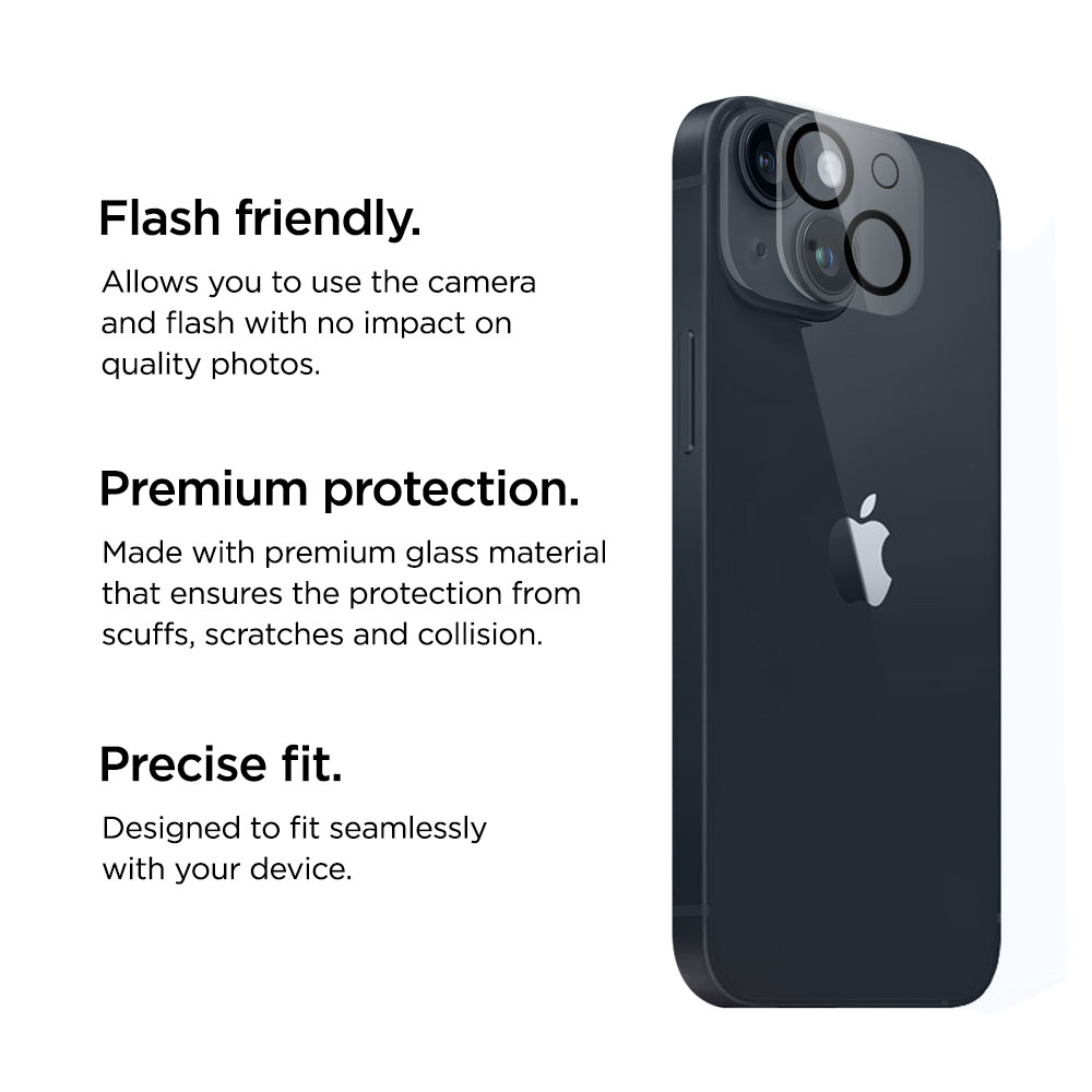 iPhone 15 / iPhone 15 Plus 3D Kamera Panzer Glas aus Recycelten Materialien (EGSP00910)