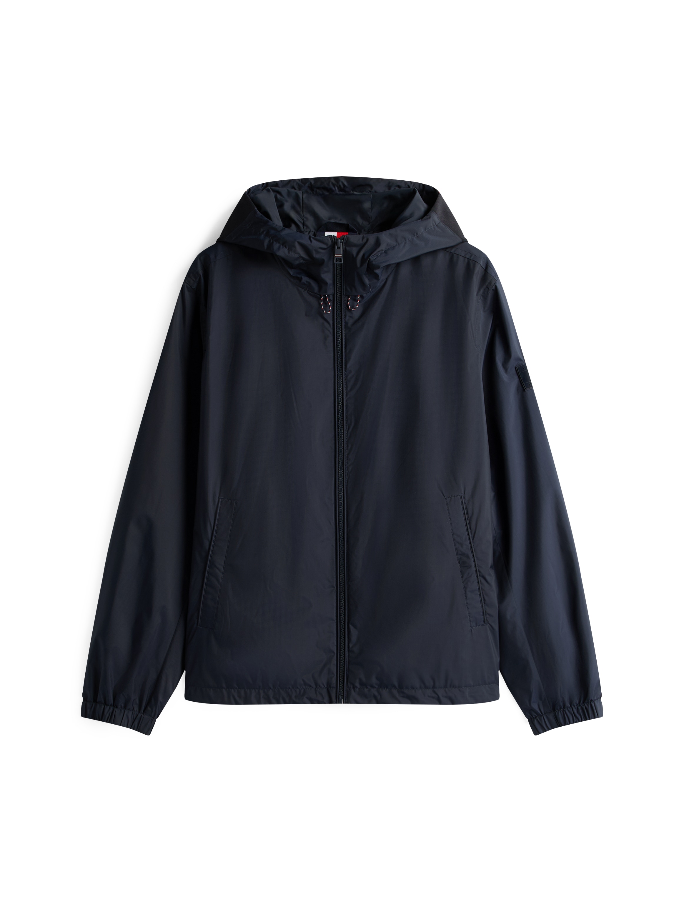 Tommy Hilfiger Blouson »RWB HOODED JACKET« mit Kapuze Freizeitjacke, Übergangsjacke elastische Bündchen, wasserabweisend