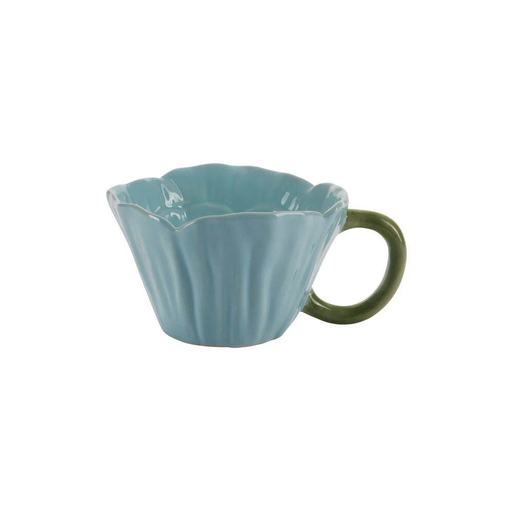 Bahne Interior  Blomster krus, Blå - H6,5 cm