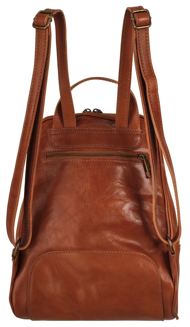 Piké Tagesrucksack echt Leder, Made in Italy