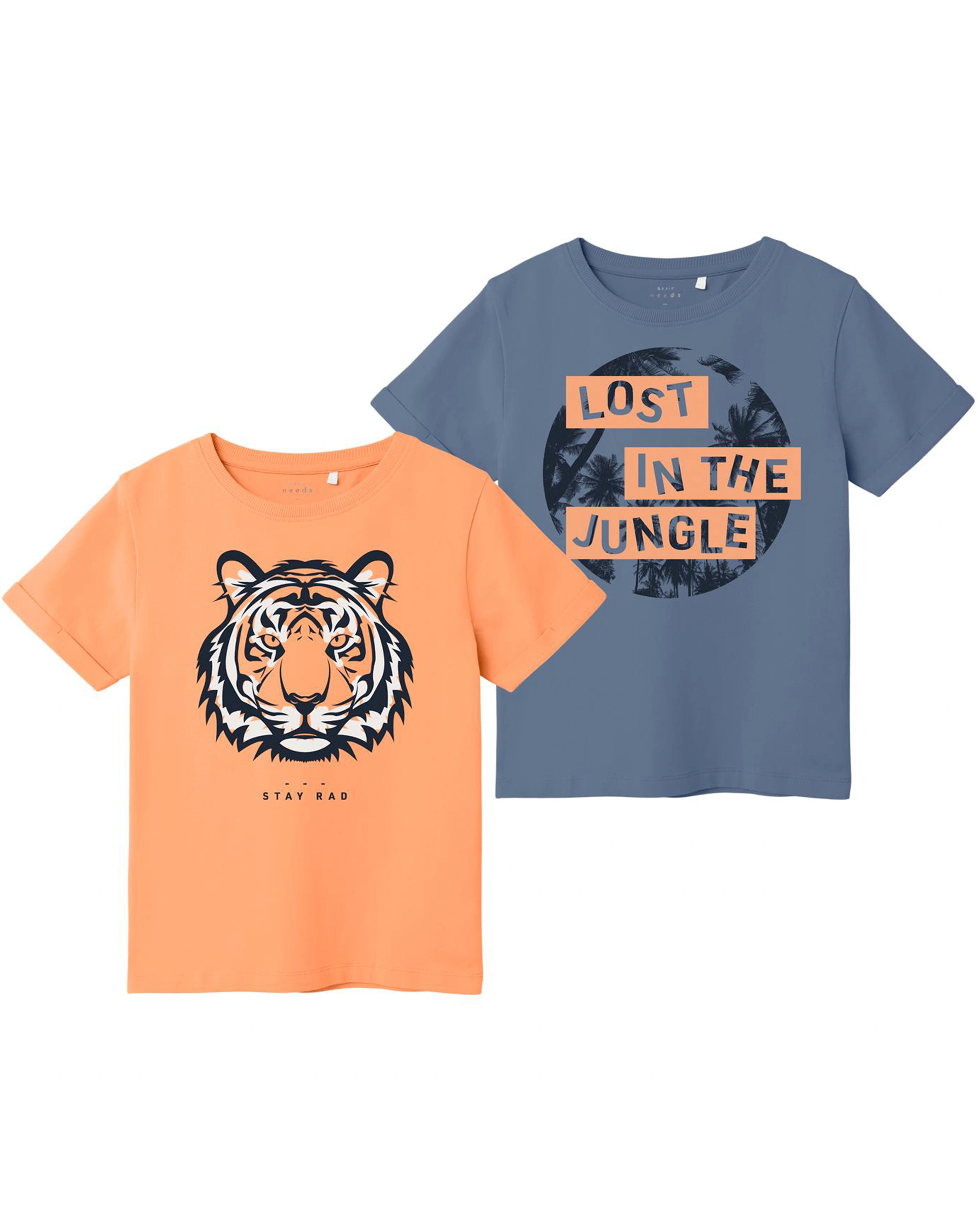 T-Shirt NMMVUX 2er-Pack in salmon buff