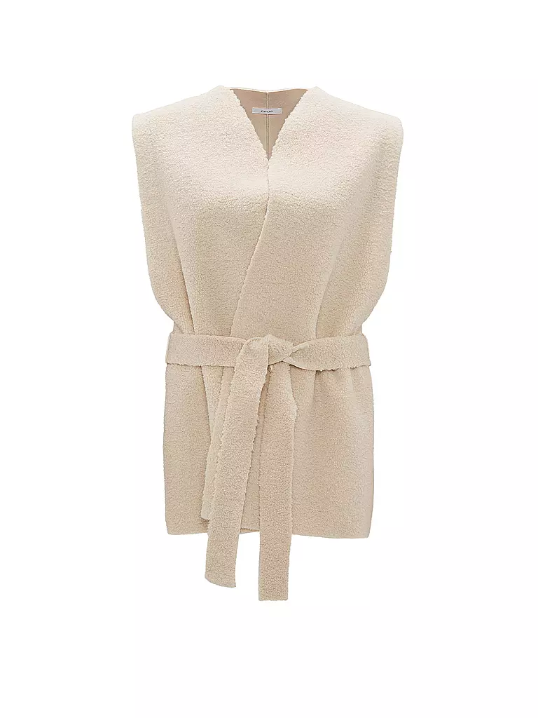 OPUS Gilet in Felloptik  creme