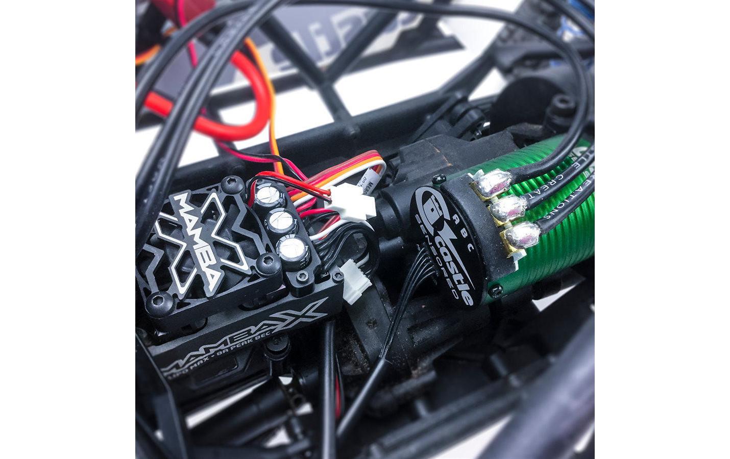 Brushless-Antriebsset Mamba X 1406-5700 KV 2-3S, 1:10<br>Brushless-Set mit mit spritzwassergeschütztem Motor und Regler für 1:10 Fahrzeuge