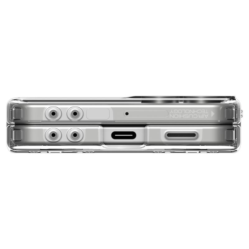 Samsung Galaxy Z Flip7 Ultra Hybrid Hülle TPU Bumper Acryl Rückseite Air Cushion Fallschutz MagSafe-Modul (ACS09559) - Transparent