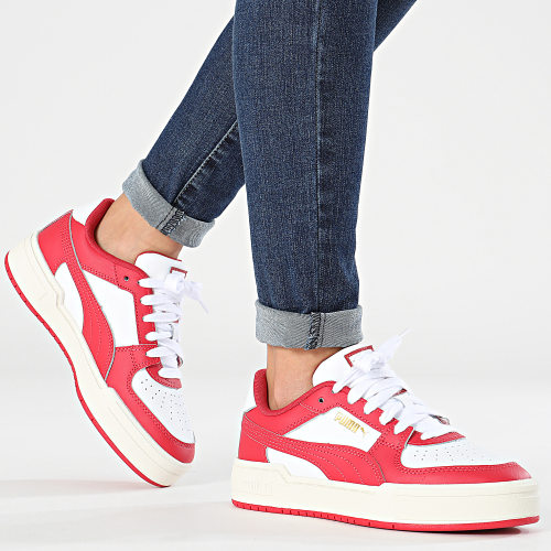 Baskets Femme Cali Dream Leather 382277 Puma White Club Red