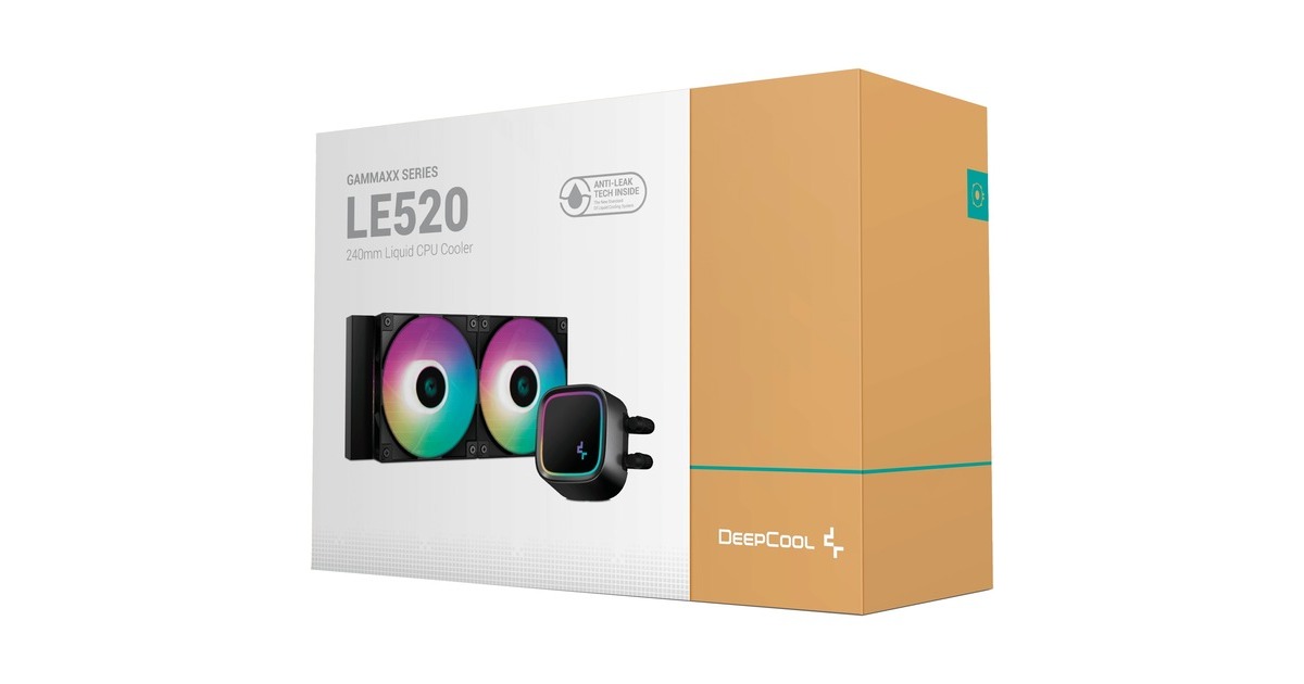 DeepCoolLE520 240 mm waterkoeling  (Zwart, 4-pins PWM fan-connector)