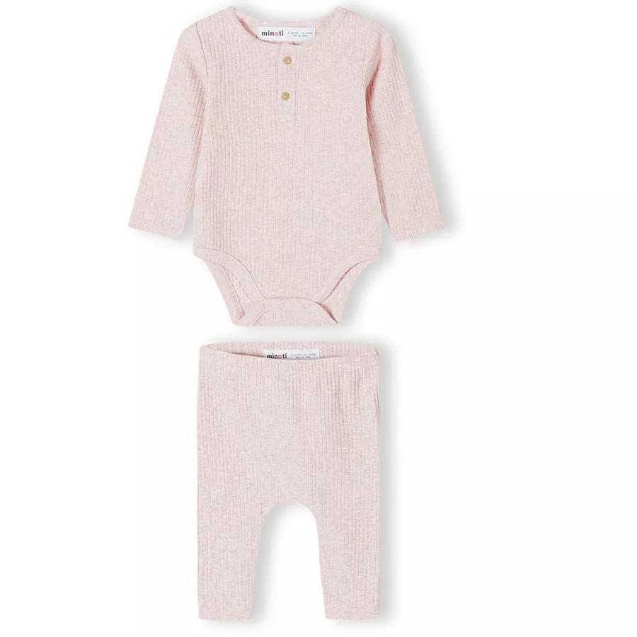 MINOTI Body & Leggings Hellrosa