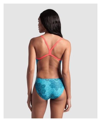 Maillot de Bain Arena Camo Kikko Swimsuit Challe Bleu