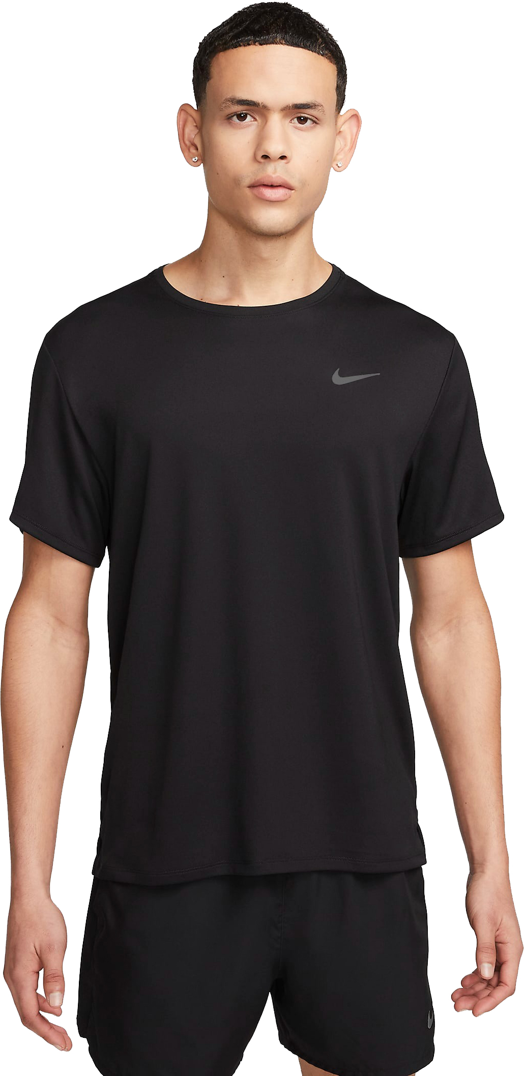 Dri-FIT UV Miler SS Running Top Herre 010/Black