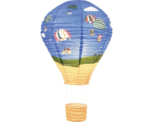 Kinderkamerlamp, papieren ballon, Kizi, kleurrijk, Ø 35 cm, zonder fitting en ophanging