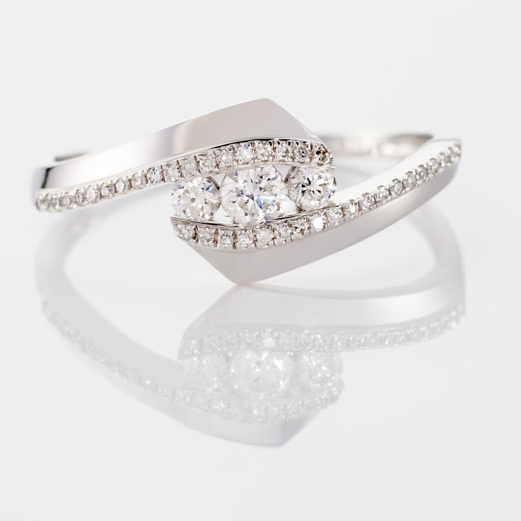 Bague Barbara Or Blanc Diamant