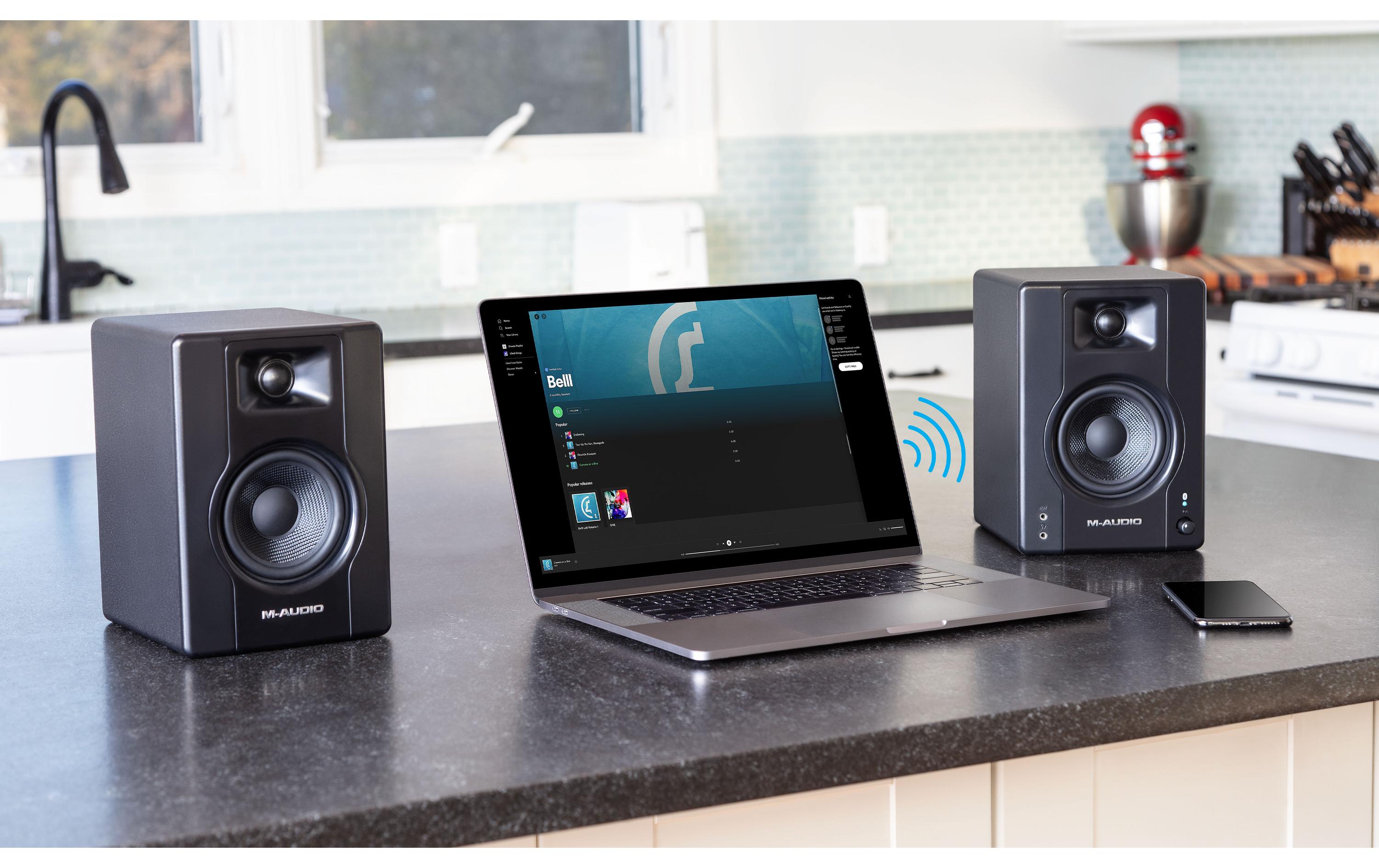 Studiomonitore BX3BT Schwarz<br>Bluetooth Multimedia-Referenzmonitore zum Streamen
