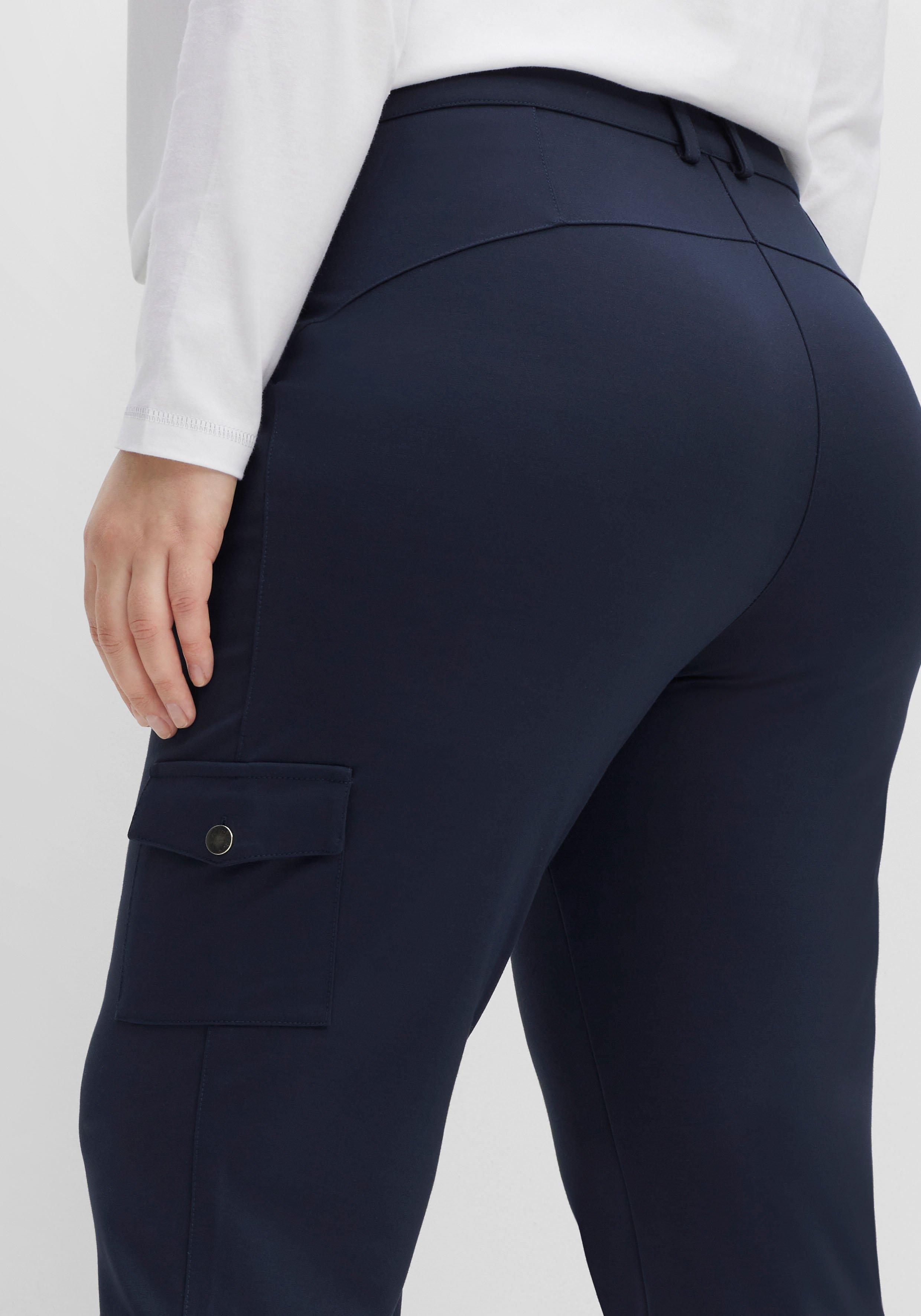 Gerade Hose im Cargo-Stil, mit Pattentaschen