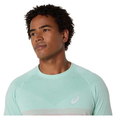 Maillot manches courtes Asics Seamless Rouge/Vert Homme