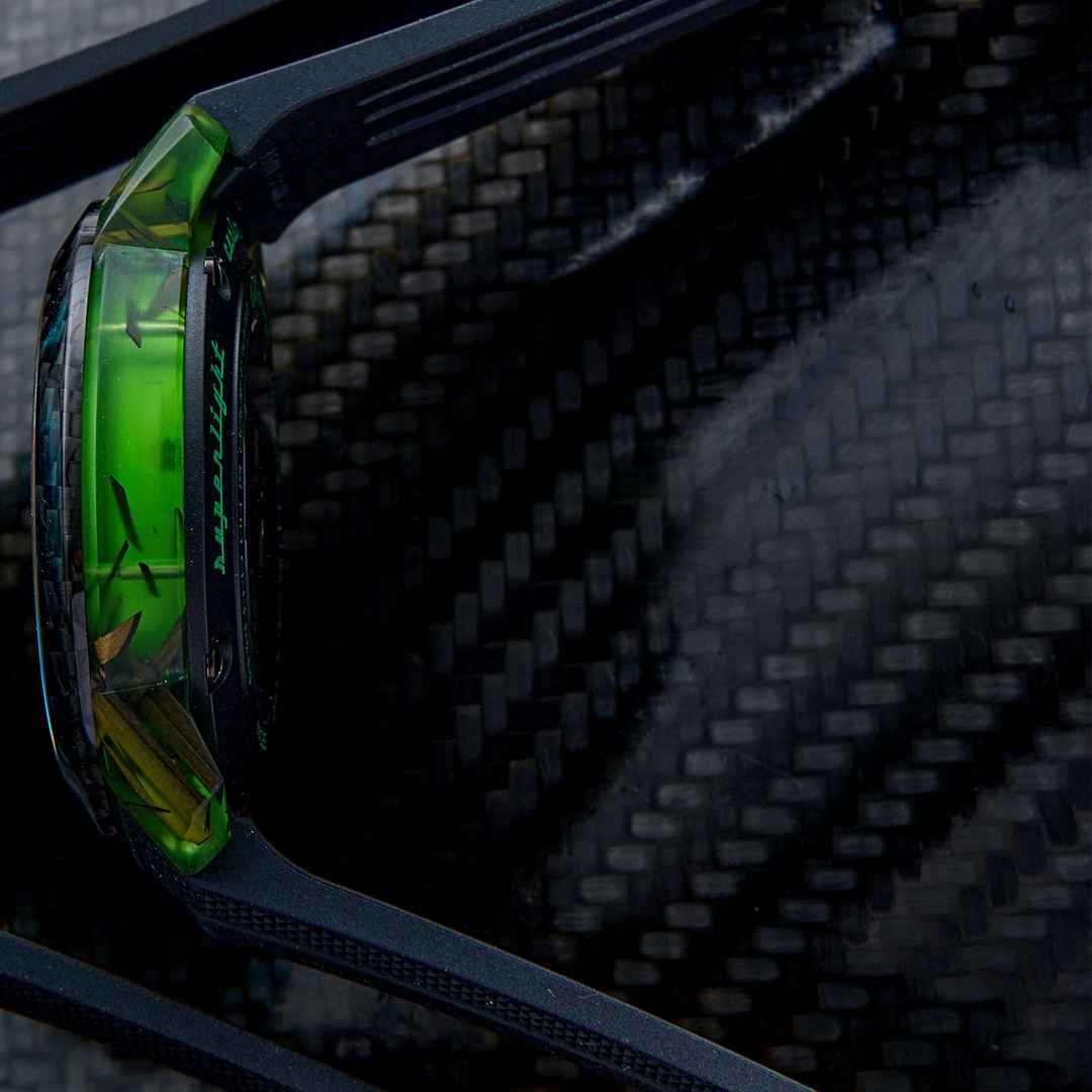 Graham Chronofighter Superlight Carbon Skeleton - Translucent Green