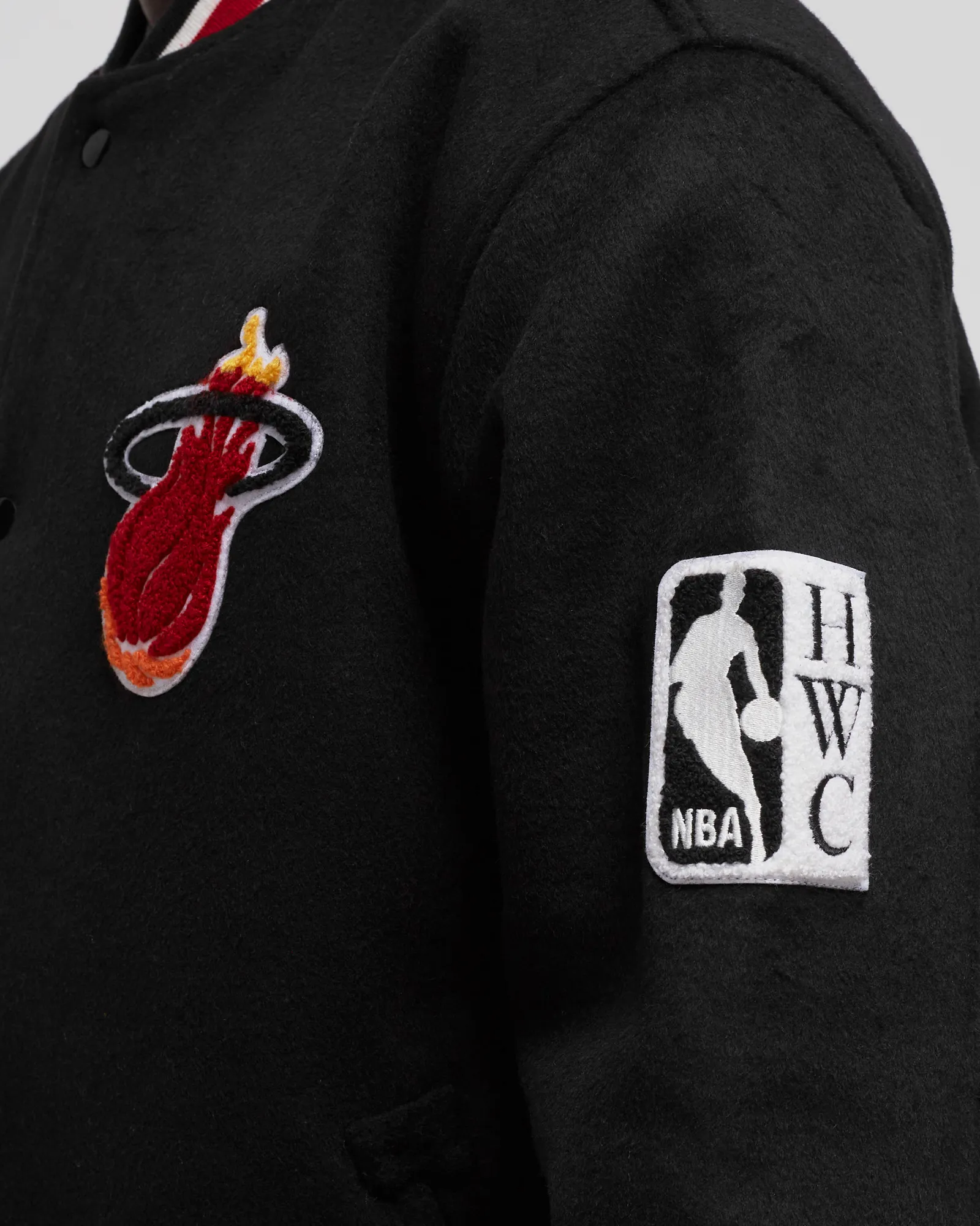 Mitchell & Ness NBA Miami Heat Hardwood Classics Wool Varsity Jacket
