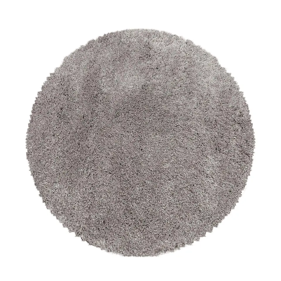 Pearl Soft Rond Hoogpolig Vloerkleed Beige - 200 CM ROND
