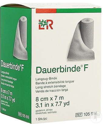 Dauerbinde F Bande À Allongement Long 8cm x 7m 1 Pièce (105916)