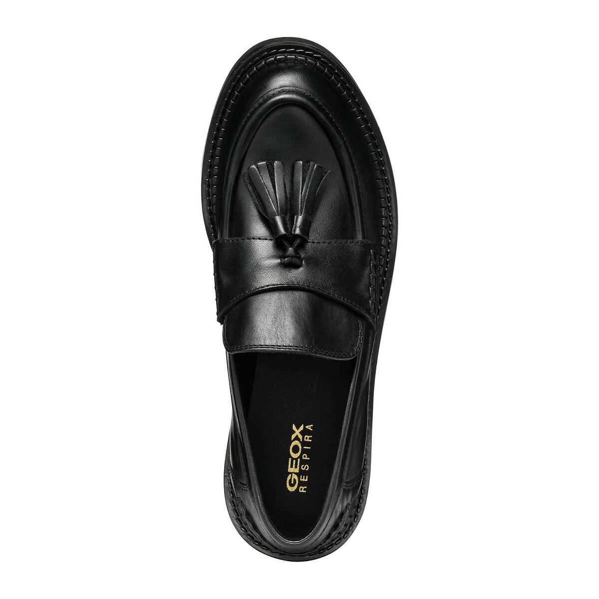 GEOX<br>Mocassins Serilda em couro respirável com borlas