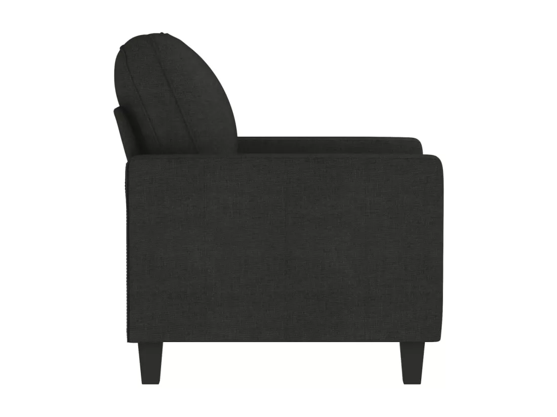 Fauteuil Noir 60 cm Tissu
